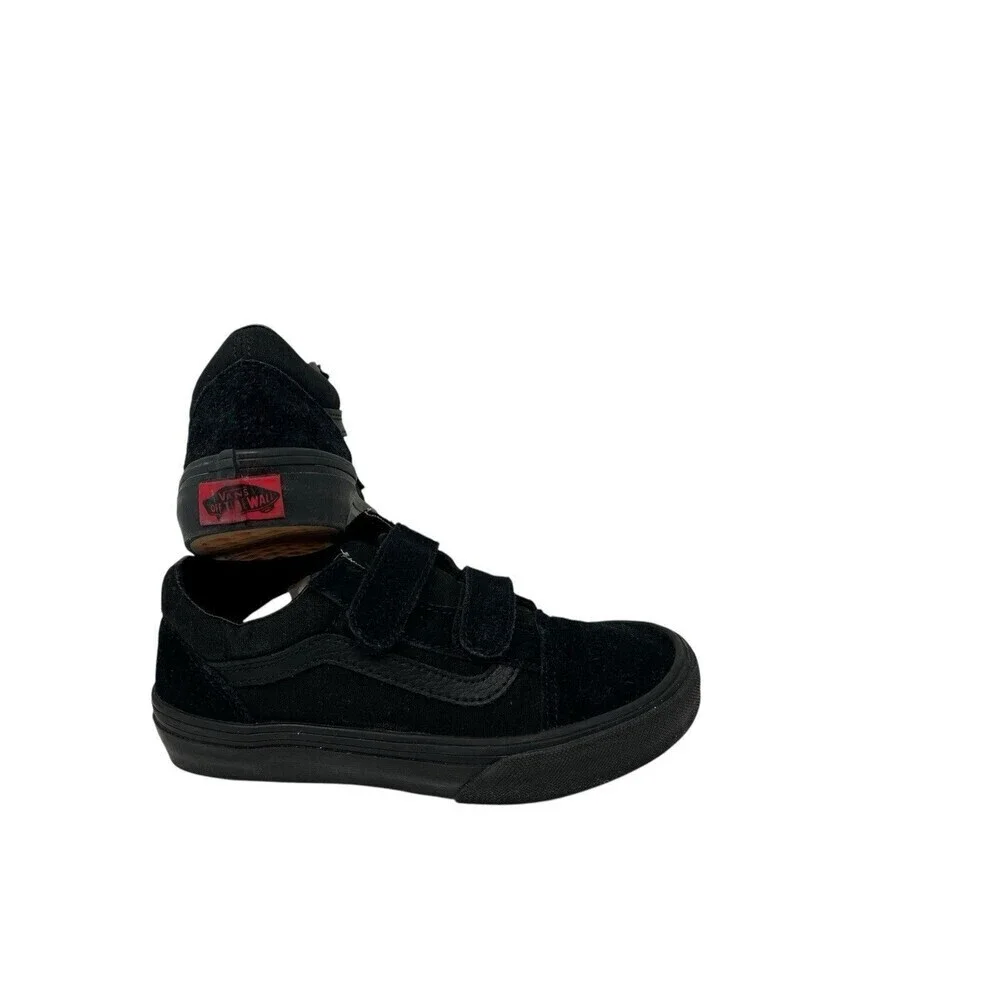 VANS SK8 HI Old Skool V Sneaker Size 1.5 Youth Kids All Black